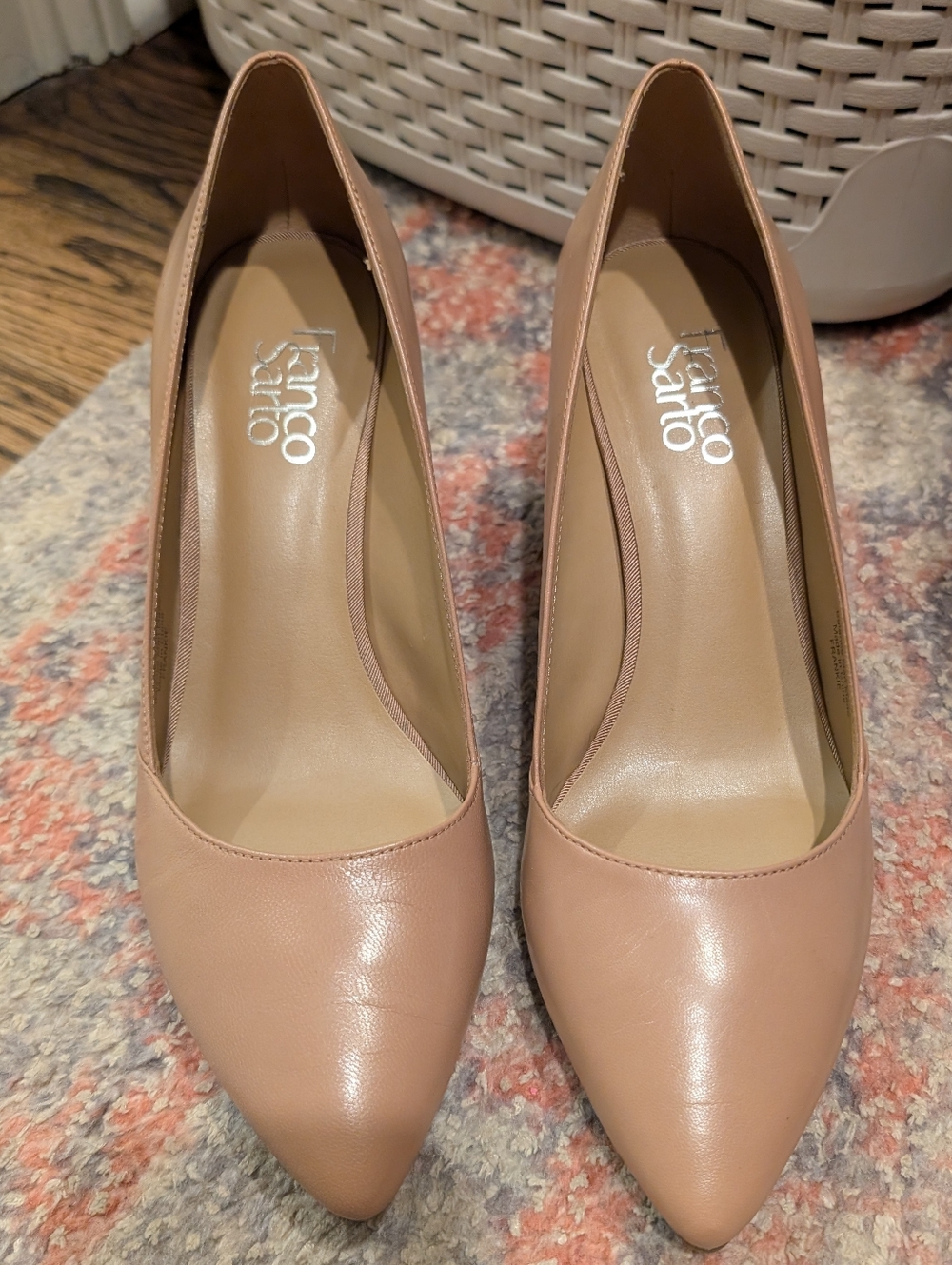 Franco Sarto Women's Nude Pointed-Toe Pumps